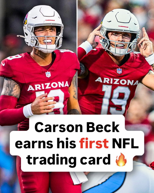 Carson Beck gets his first NFL rookie card 🔥

Beck kicked off his pro career in impressive fashion, completing 15 of 19 passes for 188 yards and a TD in last night’s Hall of Fame Game 😤

Find his first-ever NFL autograph rookie cards in 2026 Topps Flagship Football on Aug. 21 🗓️🏈