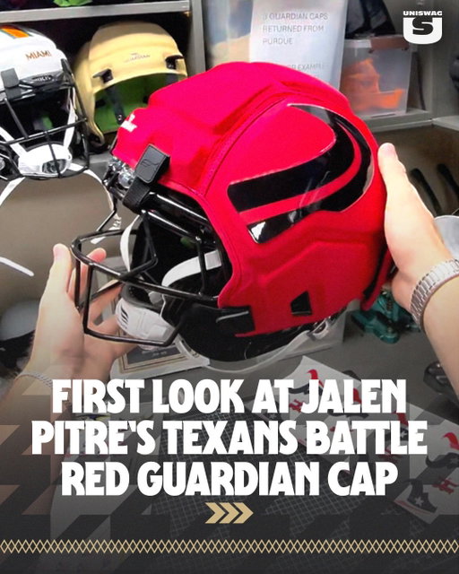 Guardian shows off custom Battle Red helmet, ahead of the upcoming season, for their Signature athlete Jalen Pitre.

#uniswag