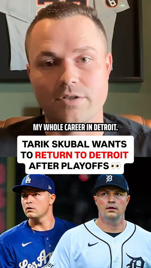 Tarik Skubal would love to go back to Detroit after his stint with the Dodgers 👀

🎥 @pardonmytake
