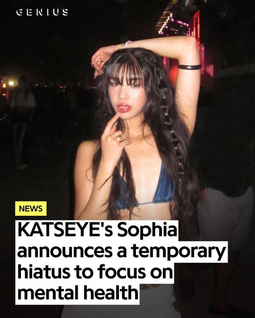 following her illness and missing recent festival appearances, it was announced that sophia is taking a temporary break from katseye to focus on her mental health and well-being. 🖤

we wish her the best during this time. 🙏