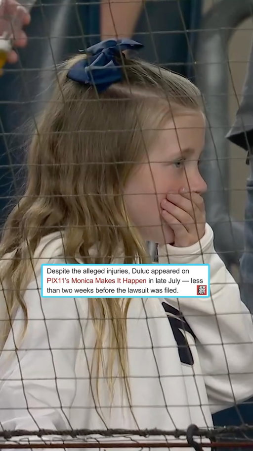 37-year-old healthcare executive Stephanie Duluc is suing the Yankees for $10 million after she claims getting hit by an errant bat caused a traumatic brain injury, concussion, severe light sensitivity and permanent damage to her neck and hands, leaving her unable to return to her job, per @psenza. Duluc likely faces a high-stakes legal battle over a doctrine that exempts teams from liability over similar injuries. She also appeared on a television show to discuss her profession’s accomplishments nearly two months after the incident and less than two weeks before she filed the lawsuit