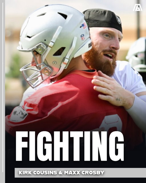Defensive end Maxx Crosby hit quarterback Kirk Cousins twice during the team period. 

When Crosby hit Cousins’ arm a second time, the 15-year veteran had had enough. Cousins got into Crosby’s face, grabbing the All-Pro’s jersey, while both exchanged words before it was broken up.

Raiders coach Klint Kubiak said it’s a part of camp, but he wants his players to be smart when those situations occur.