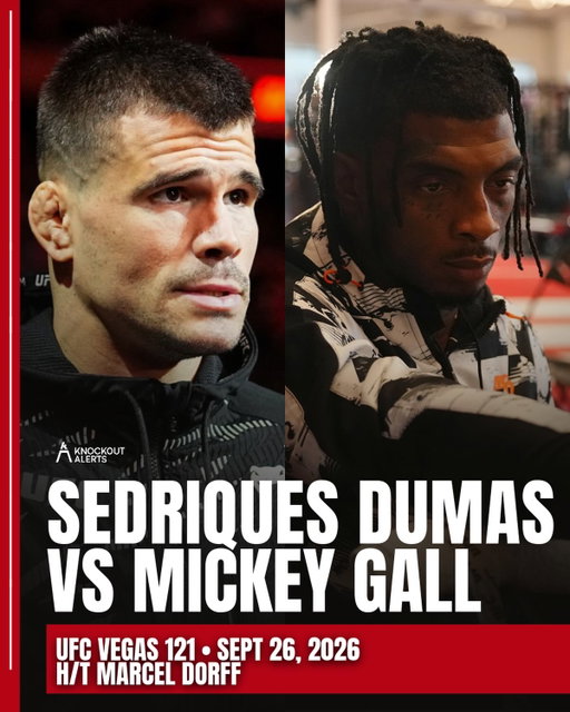 Yes… #Dumas & #Gall are still UFC fighters and will fight on September 26 💀