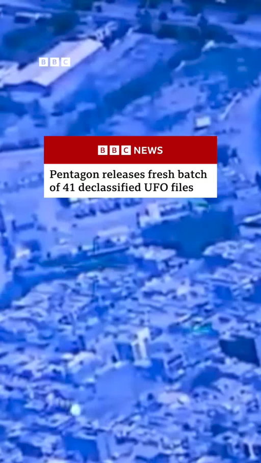The Pentagon has released a fresh batch of declassified UFO files, with never-before-seen footage, renderings, and documents chronicling the mysterious objects.
 
Videos show dark, circular orbs, whizzing over residential areas in the Middle East, and footage of a black sphere hovering over the Pacific Ocean, seemingly vanishing for a moment before resurfacing.
 
The fresh batch contains 41 files in total: over a dozen videos, three images, and a score of PDF documents.
 
Tap the link in @BBCNews’s bio to learn more.
 
#BBCNews