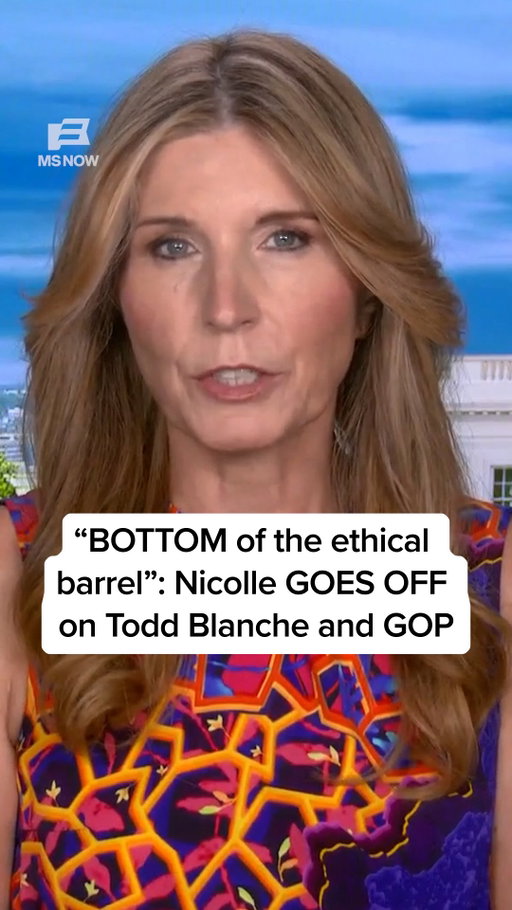 “What kind of country manufactures prosecutions against political opponents?” 

@nicollewallace has words for Todd Blanche, Senator Bill Cassidy, and the Republicans who have cleared the way for Donald Trump’s total takeover of the Department of Justice.

#doj #trump #news