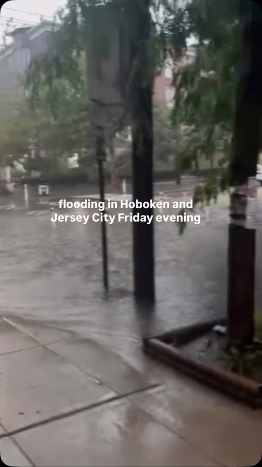 18th and Coles in Jersey City 
and 6th and Jackson in Hoboken 
(Hoboken also has reported power outages uptown)

DMs are always open if you have any videos or photos!

🎥: @damianalepore