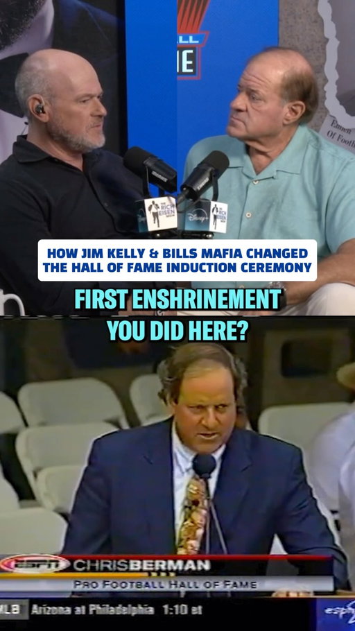 Chris Berman has been the MC of the Pro Football Hall of Fame Induction Ceremony since 1999… in 2002, Bills Mafia showed out in such numbers, that the Hall had to move the ceremony to the stadium, where its been held ever since.