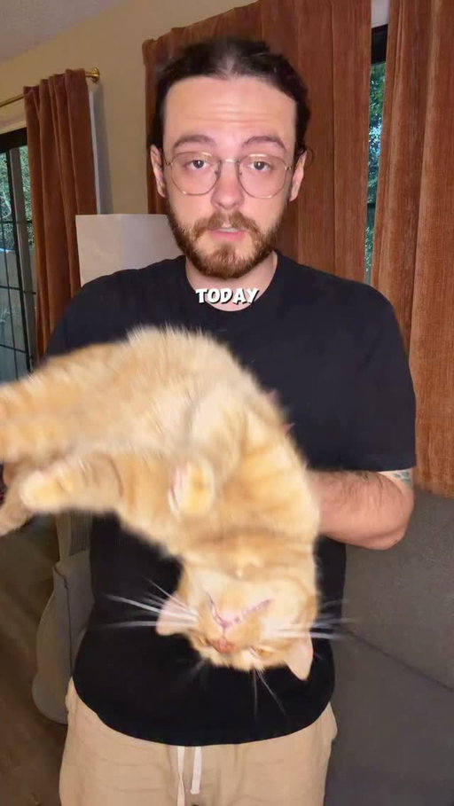 Big man turned 4 today #catsofinstagram #orangecatbehavior #orangecat #catdad #orangecatsofinstagram