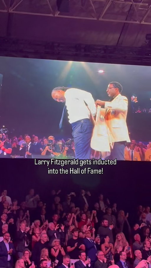 What a special moment to share with my friend & teammate @larryfitzgerald … He’s finally where he always belonged in the #ProFootballHOF