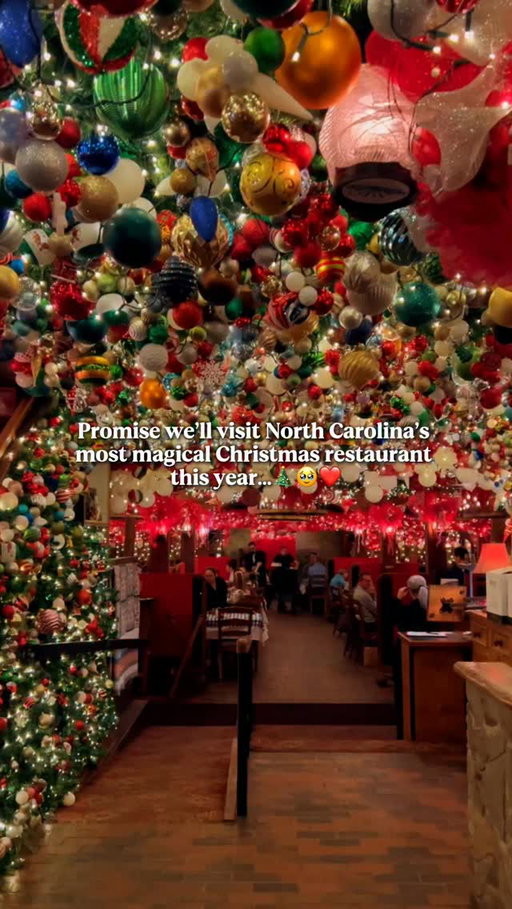 🎄✨ SEND THIS to someone you want to experience North Carolina’s most magical Christmas restaurant with this year! 🥹🎅❤️

The Angus Barn transforms into the most extravagant, over-the-top Christmas wonderland with thousands of twinkling lights, dazzling ornaments, intricate figurines, and an enchanting animatronic reindeer display! 🦌✨🎁 Every year, they somehow make it even bigger and more magical! 🎄❄️

🎅✨ The holiday decorating typically begins in early October, and the magic stays up through the end of January! Owner Van Eure and her team of volunteers—affectionately known as “The Real Housewives of the Angus Barn”—bring every breathtaking detail to life! 🎀🎄💫

🎁 SAVE THIS NOW and be ready to make your reservation because the holiday season fills up FAST! 🏃‍♀️🎄🍽️ Reservations aren’t open yet, but trust me—you’ll want this one on your Christmas bucket list! ❤️✨

This is truly every Christmas lover’s dream come true! 🎅🥹🎄

➡️ Share this to your Stories and send it to someone you want to experience the magic with this year! ✨❤️

✨ Follow @raleighwanderlust for more magical North Carolina destinations!

📍The Angus Barn
9401 Glenwood Ave, Raleigh, NC 27617

#angusbarn #northcarolina #raleighnc #raleigh #christmas christmasrestaurant holidaydecor christmasbucketlist visitnc