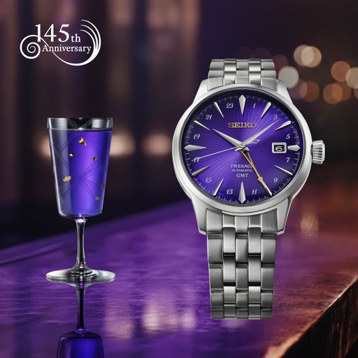 Seiko 145th Anniversary Limited Edition
Seiko Presage Cocktail Time

The dial expresses a deep purple tone with a translucent quality and subtle highlights reminiscent of scattered gold flakes.

Ref: HCB006J1
https://www.seikowatches.com/global-en/products/presage/hcb006j1

#hcb006j1 #hcb006 #seiko #presage #seikopresage #cocktailtime #starbar #watch #watches #automatic #4r34 #watchfan #watchesofinstagram