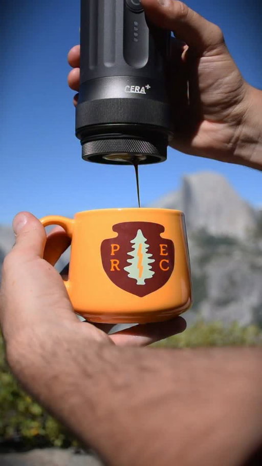Enjoying a coffee in the Yosemite National Park ☕️🌲🪨

Half Dome (@thenorthface logo), huge pine tree and waterfall views paired with a great coffee…a dream in the nature 😌

• Cozy and comforting mug from @perccoffeeroasters (Outpost edition) for the perfect outdoors coffee vibe.
• Portable espresso machine Ceramax and portable grinder Ceramite from @ceraplus.global
• Convex basket from @ikape_espresso @ikape_products
• Ultralight portable chair from @overmont.outdoor
• Home roasted coffee (by me) from @burmancoffeetraders (med-light roast decaf Guatemala 🤤)
• Ceramic Earth dosing cup from @kruveinc & @ourcoffeeshelter
• Portable scale from @maestrihouse 

🔗 Discount links in my bio

#coffee #cafe #yosemite #usa #fyp