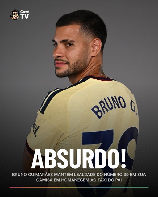 ESSA HISTÓRIA É MUITO F#DA! O BRUNO GUIMARÃES SEGUE UTILIZANDO O NÚMERO 39 NOS CLUBES EM HOMENAGEM AO SEU PAI! ❤️❤️❤️

#PremierLeagueNaCazéTV #cztv16 #Arsenal #futinter #CoberturaCazéTV