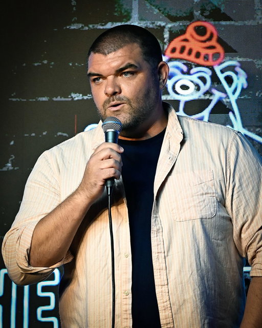 Comedian @adamcozens27 performs at The Ice House Comedy Club on August 07, 2026 in Pasadena, California. (Photo by Michael S. Schwartz/Getty Images