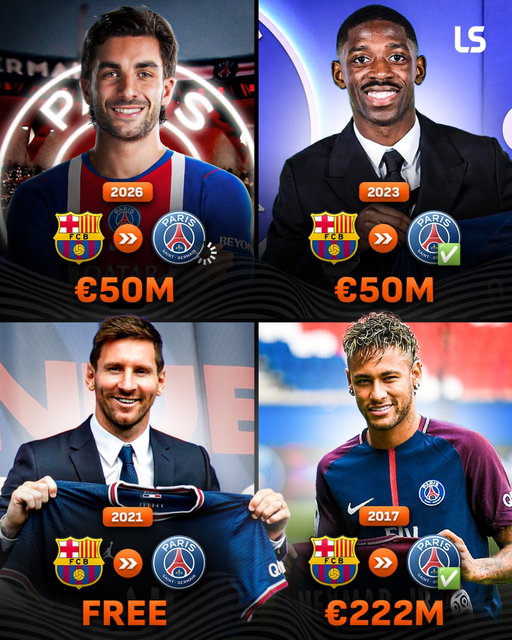 Ferran Torres is set to follow in the footsteps of these Barcelona stars by joining PSG ✈️🇫🇷

Personal terms have been agreed between the Spaniard and the Parisian giants 🤝