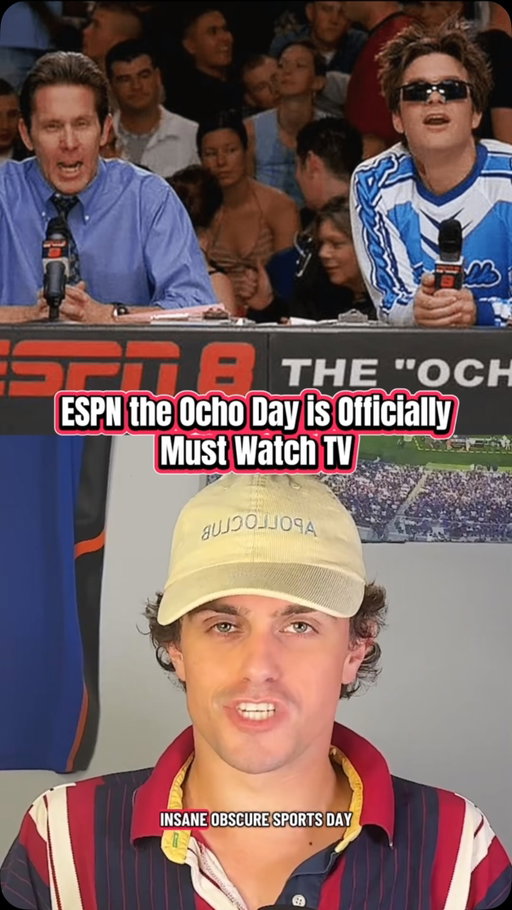 When did ESPN the Ocho day become cool asf dude this lineup is absolutely world class #espn #espn8 #theocho #obscuresports