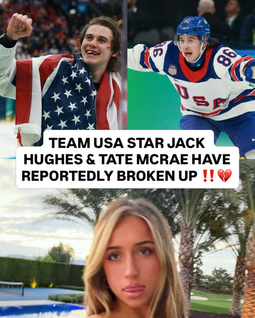 According to Page Six, Jack Hughes and Tate McRae have reportedly broken up ‼️💔