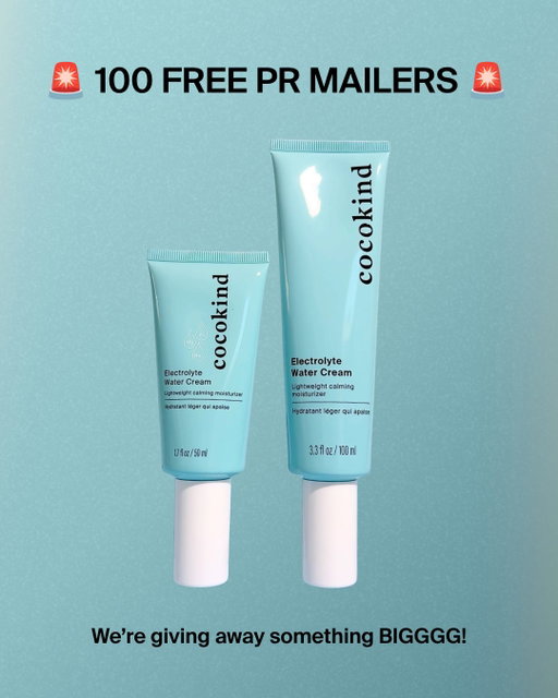 ** GIVEAWAY IS NOW CLOSED **

FREE PR MAILER GIVEAWAY FOR 100 PEOPLE!!!

The wait is OVER! We're giving **100 of you** the chance to get a PR mailer containing our NEW Jumbo Electrolyte Water Cream *before* it launches!!! 👀

To enter:
✨ Follow @cocokind
✨ Like + save this post
✨ Comment "JUMBO" below and we'll send you a direct link to your DMs to complete the survey and submit your application! Submit by 9AM PST on 8/10.

Everyone who answers will be entered into a lottery for the chance to be one of 100 people to receive this FREE PR mailer. This program is currently only available to our US community due to shipping restrictions.

Winners will be notified via email on Tuesday 8/11 by 5pm PST. 

Good luck, everyone!! 🩵 #freeprmailer #prmailer #giveaway