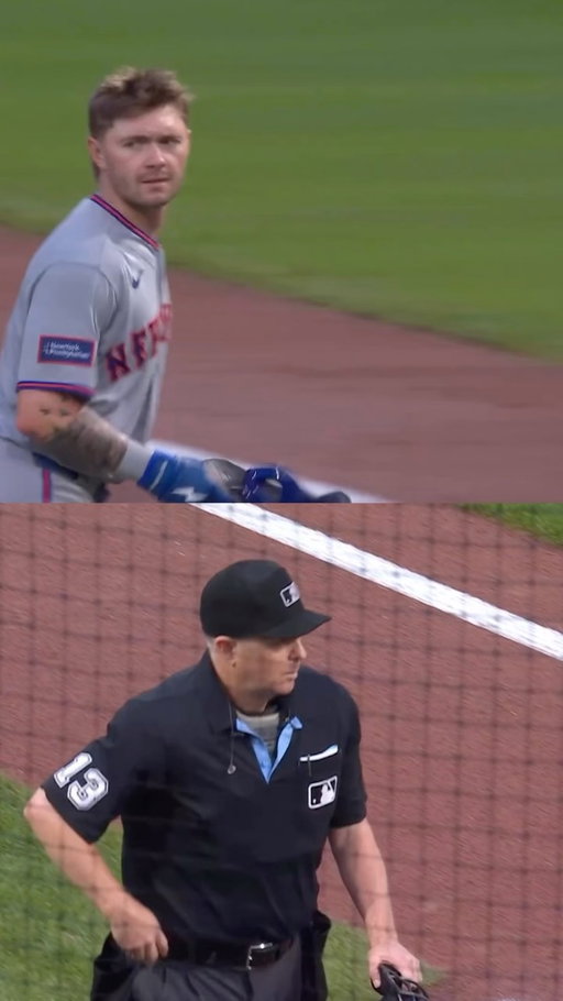 Umpire somehow noticed that Mets rookie AJ Ewing didn’t touch third base on his way back to second

#mets #sports #baseball #mlb #lgm
