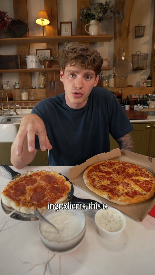 Takeaway Pizza vs Homemade… 🍕

A medium Pepperoni Passion with a large garlic & herb dip comes in at roughly 2,400 calories.

This homemade version? Around 900 calories for the whole lot, with simple ingredients, more protein, and honestly one of the easiest pizzas I’ve made.

Cooked in the @kenwoodworld My Pizzeria, it took just 4 to 5 minutes and gave me a crispy base with bubbling cheese, all from an indoor electric pizza oven.

Pizza Dough
500g strong bread flour
300 to 325ml water
10g salt
7g instant yeast
15g olive oil

Mix until smooth, leave to rise, refrigerate overnight, divide into balls, then leave for a final prove before stretching with semolina.

Pizza Sauce
Blend together:
1 tin chopped tomatoes
1 garlic clove
Small handful of basil
20g Parmesan
1 tbsp olive oil
Salt and black pepper

Top with mozzarella and pepperoni, then cook in the @kenwoodworld My Pizzeria for 4 to 5 minutes until the crust is golden and the cheese is bubbling.

Lighter Garlic Parmesan Dip
150g 0% Greek yogurt
20g light mayonnaise
15g grated Parmesan
1 small garlic clove, crushed
1 tsp lemon juice
½ tsp dried parsley
¼ tsp dried oregano
Pinch of onion powder
Salt and pepper
(Water or milk to thin)

Mix together and chill for 20 minutes before serving.

Save this one for your next pizza night. 🍕

T&Cs: 20% off valid for UK residents only at KenwoodWorld.com until 23:59 BST on 13th September 2026. Applies to full-priced and items already on promotion. Cannot be combined with other discount codes. Subject to stock availability.