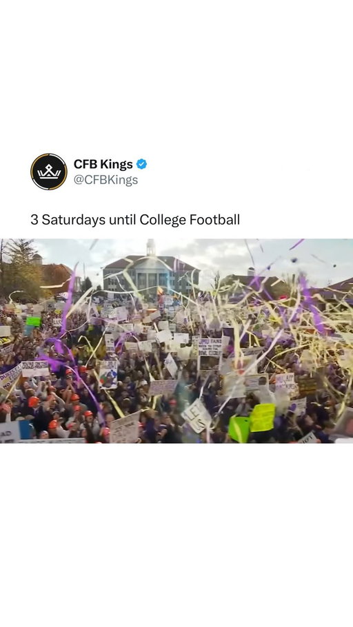 In 2023, undefeated James Madison and head coach Curt Cignetti hosted College Gameday ahead of their major matchup with App State.

The JMU faithful showed up and created the largest crowd in College Gameday history, with an estimated attendance of 26,000 people.

JMU had previously hosted College Gameday when they were an FCS program in 2015 and had an enormous crowd then as well.

One of the best College Gameday host sites in all of College Football.

(👉 Follow @cfbkings for more)