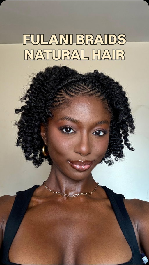 The break from synthetic hair continues! I asked the girlies what hairstyle I should do next and fulani braids on my natural hair won. We’re going to see how this holds up against Spicemas 🙃🇬🇩 

braids: @bymariamkamara 
For the back I did a twistout using @camillerosenaturals honey spiked mousse and @cecred hair and scalp balm