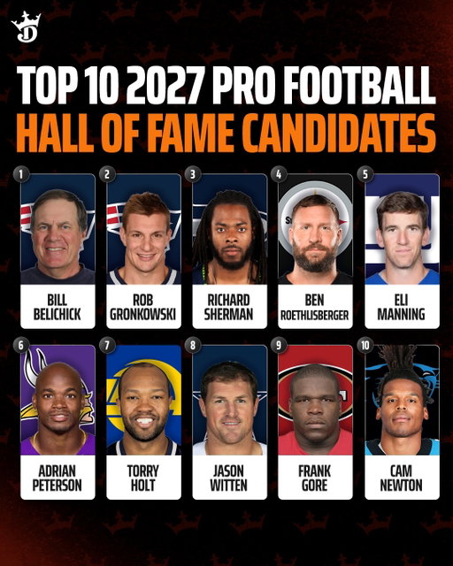 The 2027 Pro Football Hall of Fame class is legendary 🔥 We ranked the top 10 that could get a gold jacket 👀