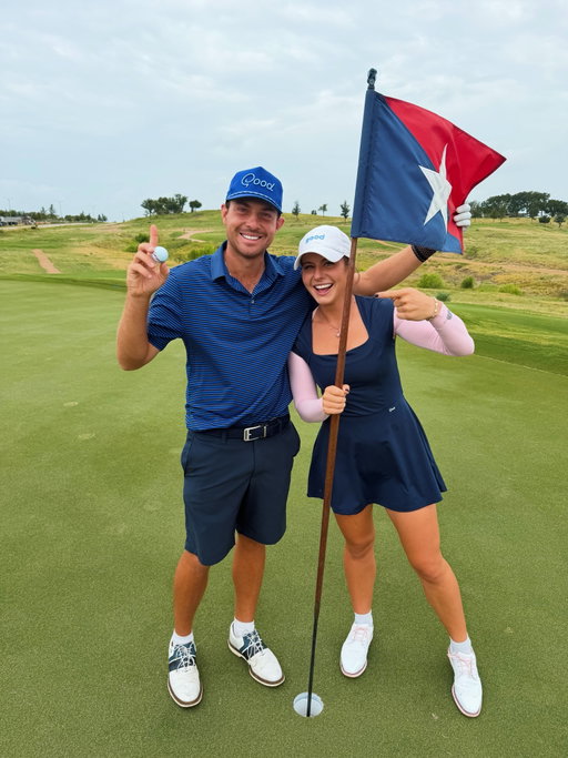 Ur insane @shootermcghetti … 3rd hole in one in a month!!!!!! 😭😭😭😭😭😭 I’ve witnessed 3 of ghettis hole in ones over the past four years off camera… this is the first one we’ve caught on camera together and it was unreal. Go watch the vid out now on @goodgood.girls YT <3