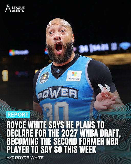 Royce White says he plans to enter the 2027 WNBA draft, hours after Enes Kanter Freedom said the same. Neither has filed any paperwork, and the league’s collective bargaining agreement states that only women are eligible to play.