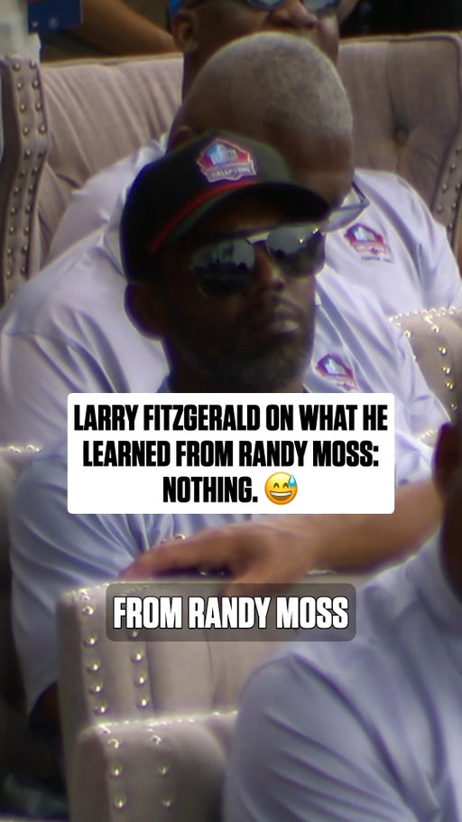 @larryfitzgerald praises @randygmoss for the impression he left on him 🫡

@ProFootballHOF Enshrinement on ESPN/NFLN
Stream on @NFLPlus and ESPN App