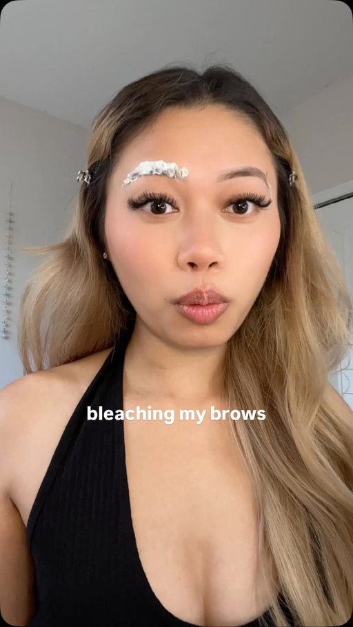 first time bleaching my brows 😬 helppp did I make them too light??
