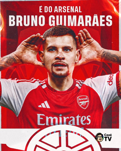 O HOMEM TÁ NA ÁREA!🇧🇷👌🏼 B39 JÁ VESTIU AS CAMISAS DO ARSENAL! CAIU BEM?

🚨CHEGOU A PREMIER LEAGUE NA CAZÉTV! DIA 23 TEM CITY X BOURNEMOUTH, AO VIVO E COM IMAGENS! BROTA!!! 👌🏼

#PlanejamentoCazéTV #PremierLeagueNaCazéTV #Arsenal #BrunoGuimarães #cztv11
