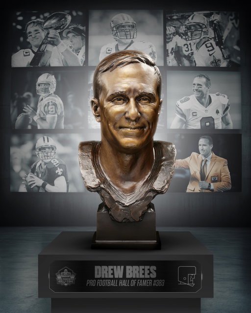 A champion. A leader in New Orleans. His legacy is forever. Introducing the Bronze Bust of New Orleans Saints legend, Drew Brees!