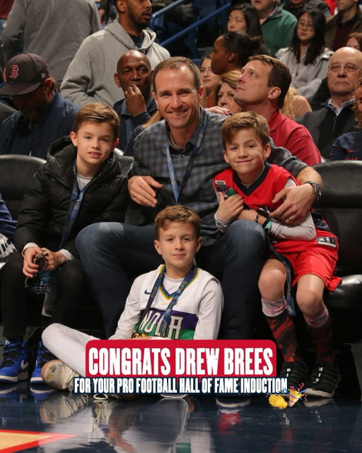 A big congrats to #9 Drew Brees as he gets inducted to the Hall of Fame today 🐐