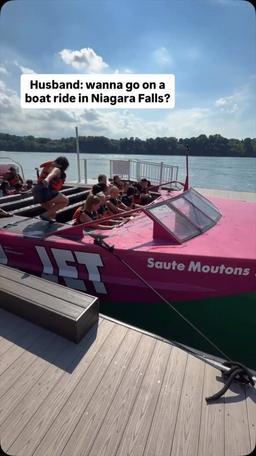 This is not at all what I expected 😂☠️ 

Comment “JET” and we will send you the exact 🔗 to this crazy experience 👇🏼

This wins for being the most wild and fun activity we’ve done this year 💦 we just got back from spending time in Niagara Falls and we decided to book the Jet Boat Ride which takes you through the massive canyon next to Niagara Falls and had so much fun! 

We were doing donuts in the water, racing through class 5 white water rapids, and getting blasted by water 🌊 We could not stop laughing and enjoying the experience! 

If you want the 🔗 to this exact tour, just comment “JET” and we will send it to you! 👇🏼 

Would you do this on your trip? 🤪

📍@niagarafallsusa
🚤 @whirlpooljet