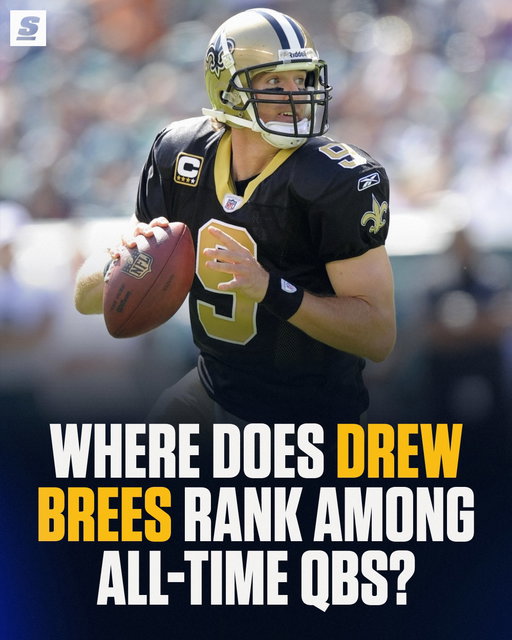With Drew Brees being inducted into the Hall Of Fame today where does he rank among all-time QBs? 👀