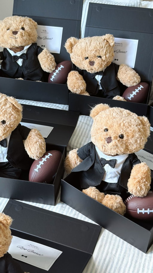 Eeekkk ring bearer proposal gifts going out today 🕊️💌