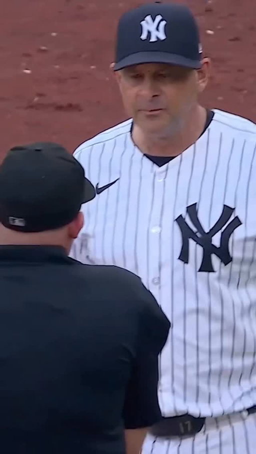 Jose Caballero takes too long getting to first base on a walk and is called for a pitch clock violation making Austin Wells start his at bat with an 0-1 count
