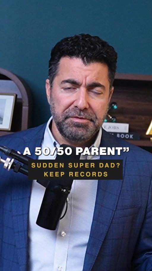 “I'm a 50/50 parent” means a lot less without the records to back it up. Keep documenting.