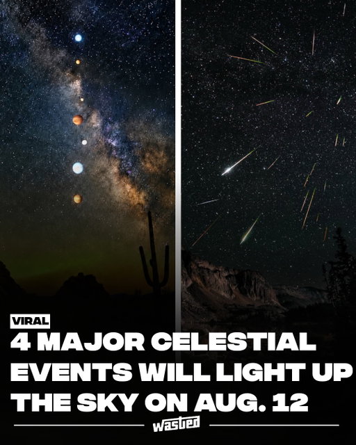 August 12, 2026 has four separate astronomical events stacked on a single date, and they are connected rather than coincidental.

The headline is a total solar eclipse, the first visible from mainland Europe since 1999. The path of totality runs from far northern Russia through Greenland and western Iceland, including Reykjavík, before crossing northern Spain, the Balearic Islands, and a small corner of Portugal. Maximum totality is 2 minutes 18 seconds over the North Atlantic. Spain gets a rare sunset eclipse, with the sun low and gold as the shadow crosses around 8:30pm local time. Much of the northern US, from Alaska to North Carolina, sees a partial eclipse only, and eye protection is required for every phase of that.

The eclipse and the meteor shower share a cause. Solar eclipses only happen at new moon, and a new moon means no lunar glare, which is precisely why the Perseids will be exceptional. The American Meteor Society rates conditions as optimum, with 30 to 50 meteors an hour from a rural site and up to 100 under genuinely dark skies. Peak viewing runs from late night on the 12th through dawn on the 13th.

Six planets fill out the morning sky beforehand: Jupiter, Mercury, Mars, Uranus, Saturn, and Neptune.

The Perseid peak will not land on a new moon again until 2045.

Sources: NASA, Fox Weather, EarthSky.