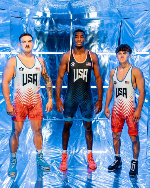 Team USA x Cowboy Wrestling.

Senior World Team Member Wyatt Hendrickson

U20 World Team Member Dreshaun Ross

U20 World Team Member Landon Robideau