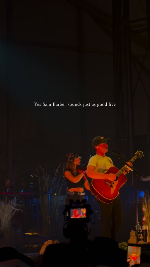 Yes @sambarber_music sounds just as good live