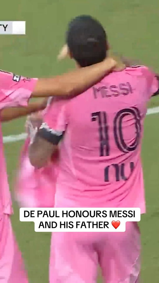Rodrigo De Paul scores and honours Lionel Messi and his family after the passing of his father, Jorge Messi.

(via: @mls)