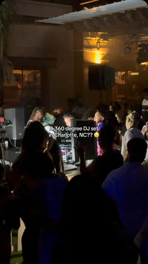 @gatherndgroove tore it up tonight with a full 360 degree DJ set & the crowd was lovinggg it (including me) MORE LATIN MIXES IN THR CLURB PLEAASEEE #charlotte #thingstodo #party #djset #event