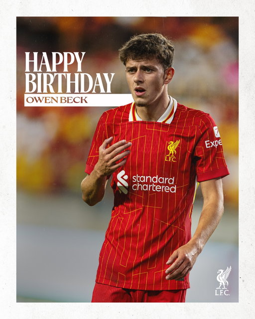Wishing Owen Beck a happy birthday! 🎂