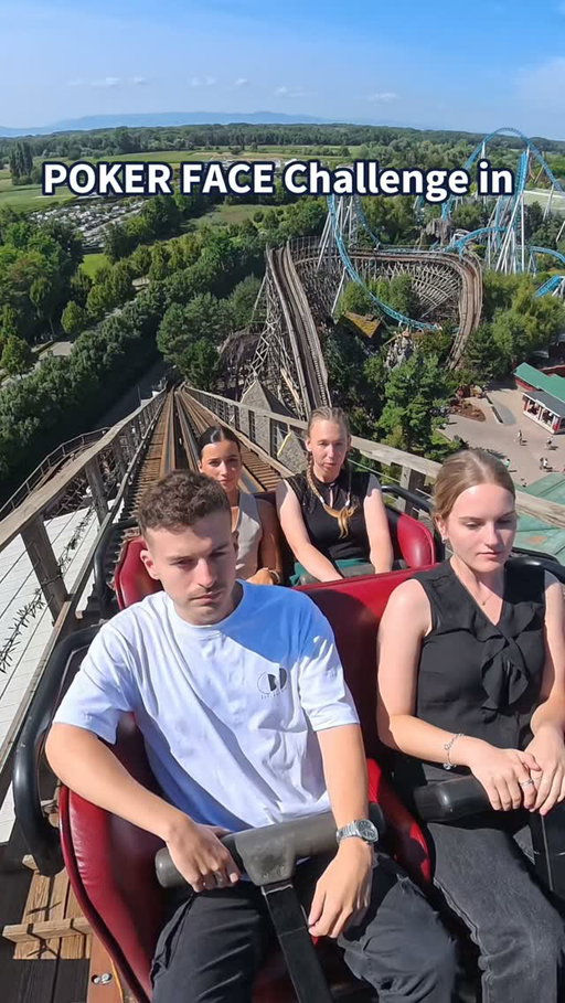 Who do you think wins this Poker Face Challenge? 🎢😂 #EuropaPark #WODAN #PokerFaceChallenge
