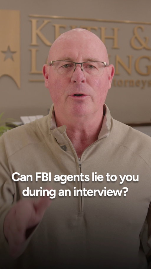 Can FBI agents lie to you? Yes.

Federal agents can use deception during interviews, including claiming they have evidence or that someone else has already talked.

But there's an important difference: you can't lie to them. A false statement to federal investigators can create serious legal consequences of its own.

That's why trying to ""talk your way out of it"" can be a dangerous strategy. If federal agents want to interview you, speak with a lawyer first.

#FBI #FederalInvestigation #FederalCriminalDefense #KnowYourRights #CriminalDefense #WestTexas #KeithAndLorfing #FederalLaw