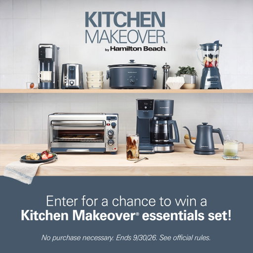 Don't forget to enter! Upgrade your kitchen with stylish, high-performing appliances in a rich slate blue finish. We've partnered with @thespruceofficial for your chance to win a six-piece Kitchen Makeover essentials set. Click on the link in our bio to enter. 

Prize includes: FlexBrew® Advanced 4-in-1 Coffee Maker, Compact Gooseneck Kettle, 2-in-1 Oven & Toaster, Extra-Wide Slot 2 Slice Toaster, 6 Quart Slow Cooker, and Personal Blender (not pictured). 

Giveaway is in no way sponsored, endorsed or administered by, or associated with Meta. Must be 18+ years old and living in the US to enter. Giveaway ends at 11:59 p.m. ET on 9/30/26. Good luck!