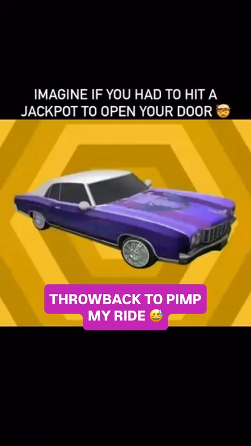 “We heard you love the Hard Rock Bet app, so we put an entire casino in your car.” - Xzibit, probably.

#throwback #nostalgia #mtv #pimpmyride