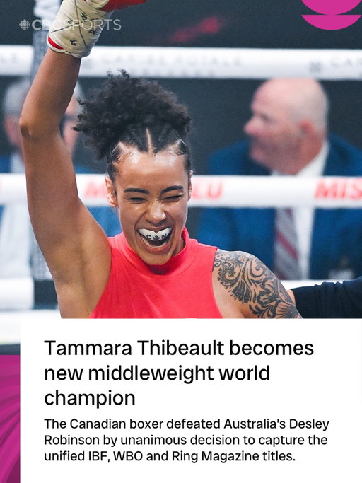 Canadian boxer @tammthibeault is a middleweight world champ🏆🙌